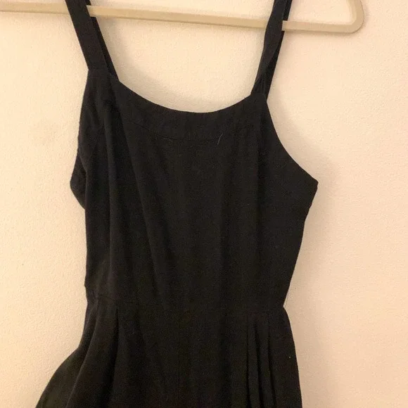 Xhilaration Solid Black Sleeveless Square Neck Jumpsuit S - Picture 6 of 10